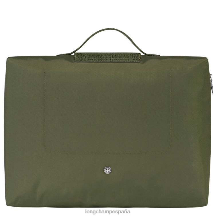 Longchamp carpeta de documentos verde le pliage bosque hombres bolsas 064LB493