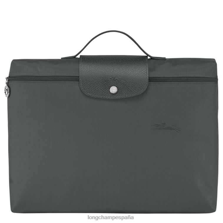 Longchamp carpeta de documentos verde le pliage grafito hombres bolsas 064LB495