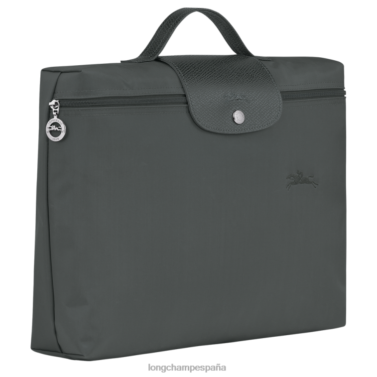 Longchamp carpeta de documentos verde le pliage grafito hombres bolsas 064LB495