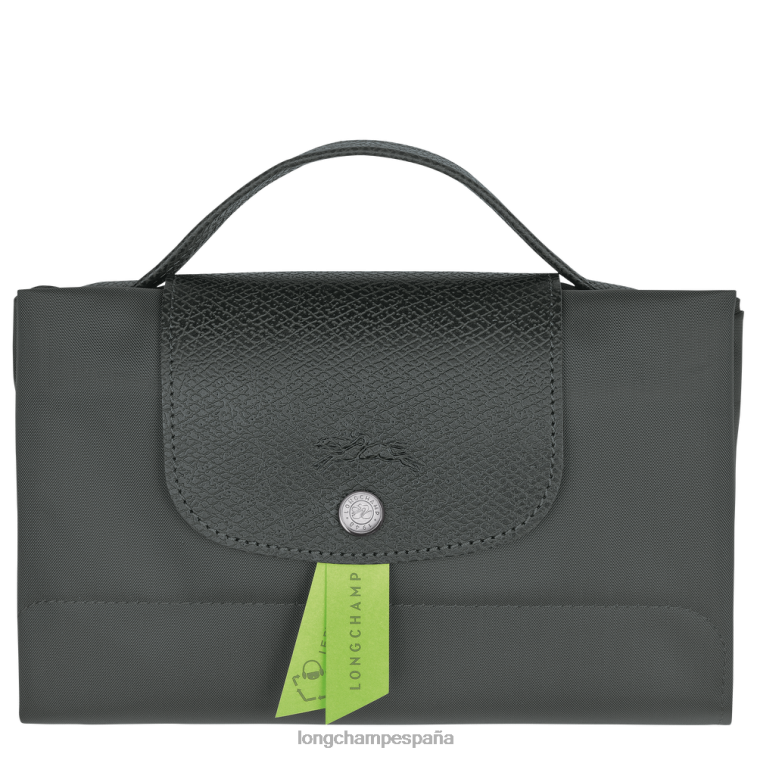 Longchamp carpeta de documentos verde le pliage grafito hombres bolsas 064LB495