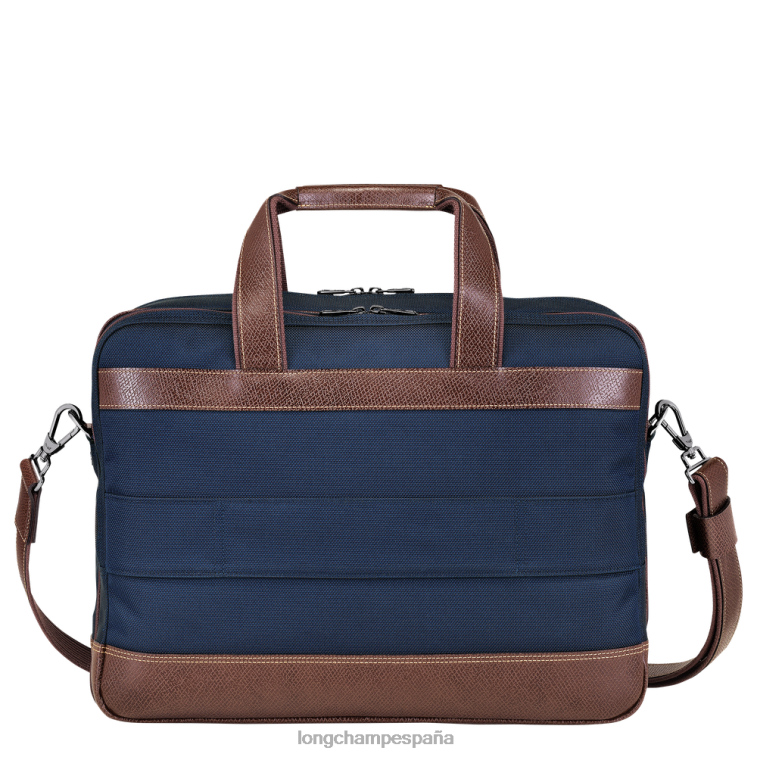 Longchamp maletín boxford azul hombres bolsas 064LB1089