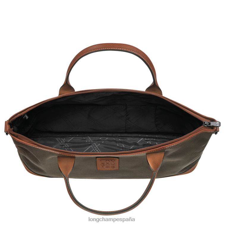 Longchamp maletín boxford marrón hombres bolsas 064LB465