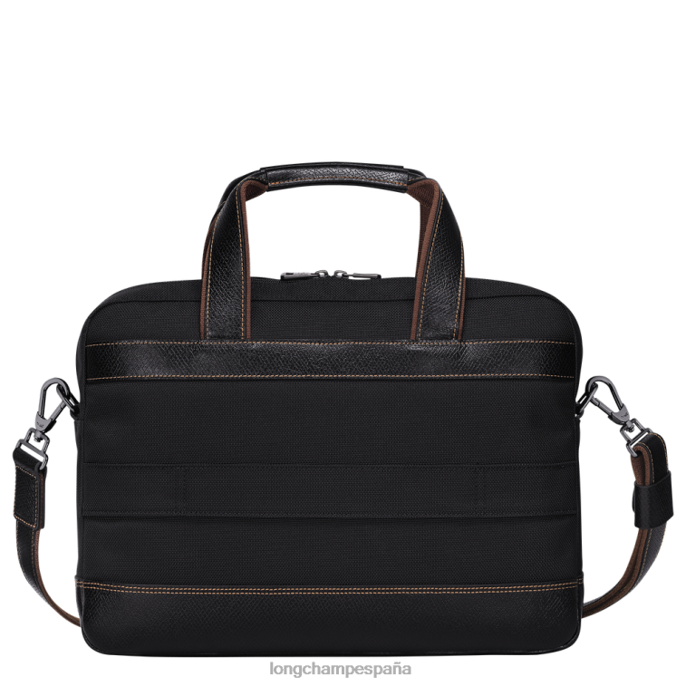 Longchamp maletín boxford negro hombres bolsas 064LB1093