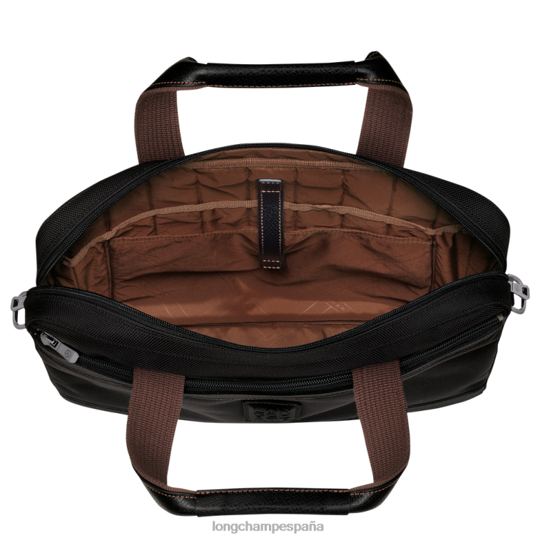 Longchamp maletín boxford negro hombres bolsas 064LB1093