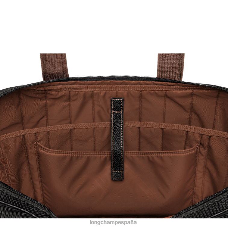 Longchamp maletín boxford negro hombres bolsas 064LB1096