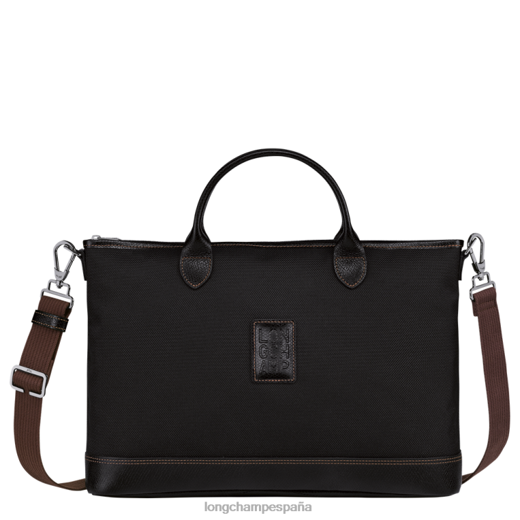Longchamp maletín boxford negro hombres bolsas 064LB464