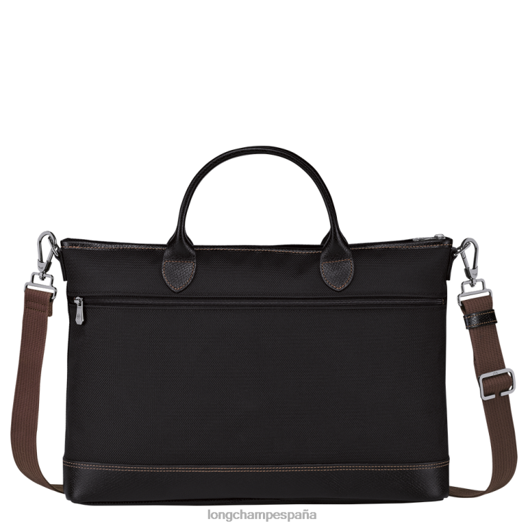Longchamp maletín boxford negro hombres bolsas 064LB464