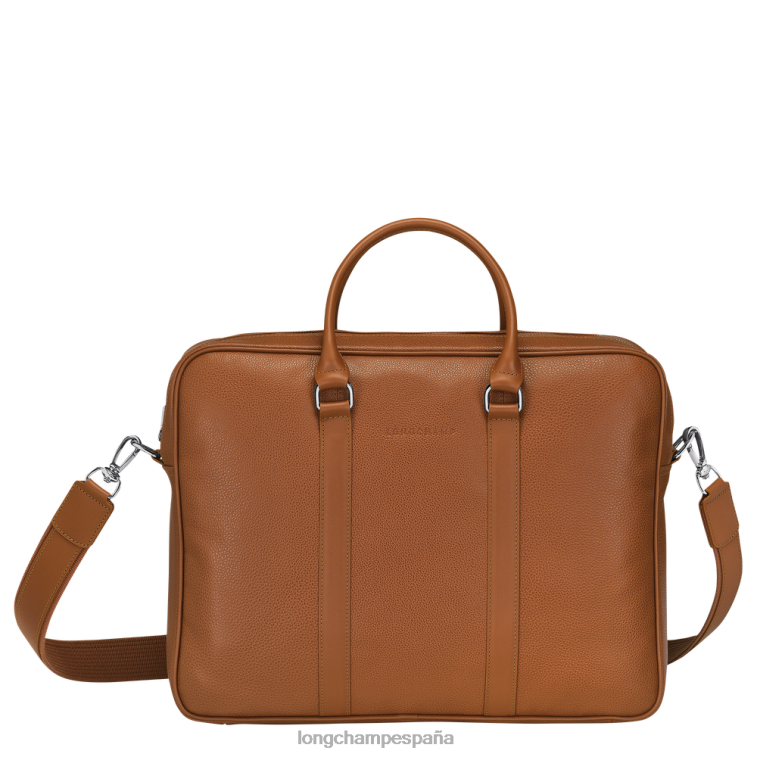 Longchamp maletín le foulonne caramelo hombres bolsas 064LB1090
