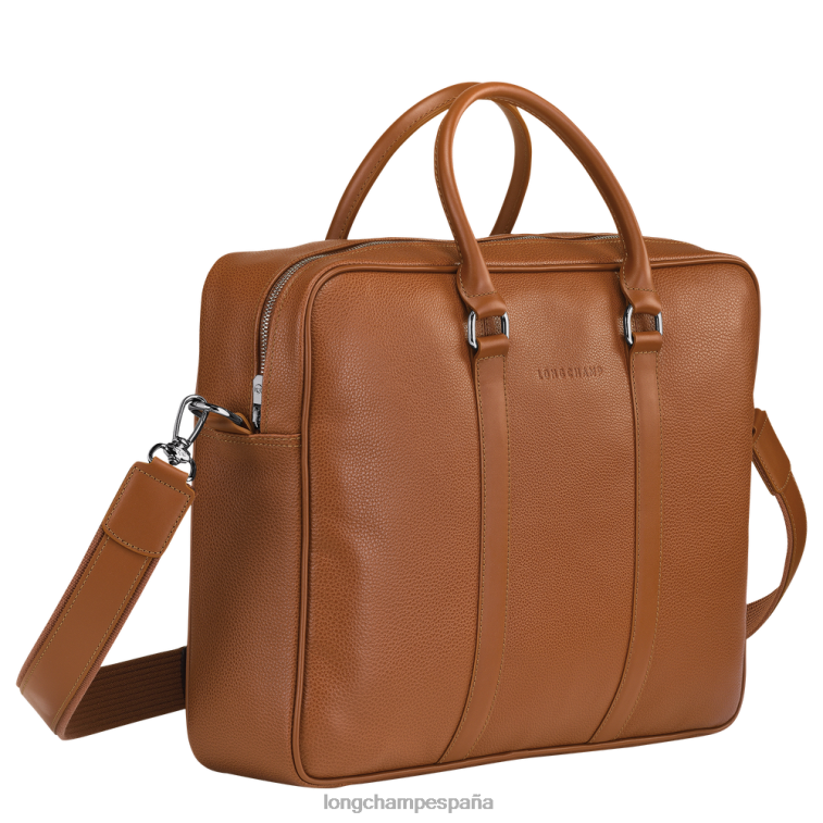 Longchamp maletín le foulonne caramelo hombres bolsas 064LB1090