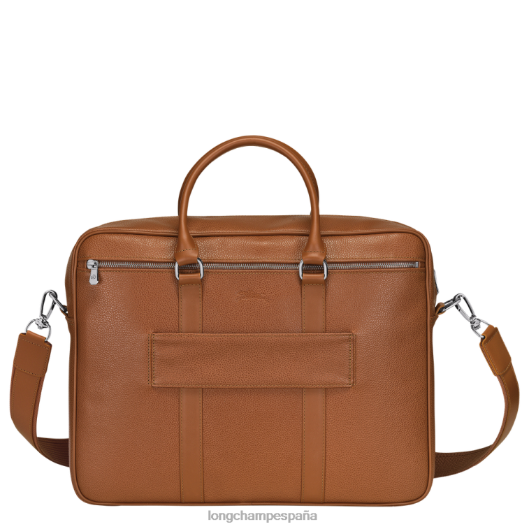 Longchamp maletín le foulonne caramelo hombres bolsas 064LB1090