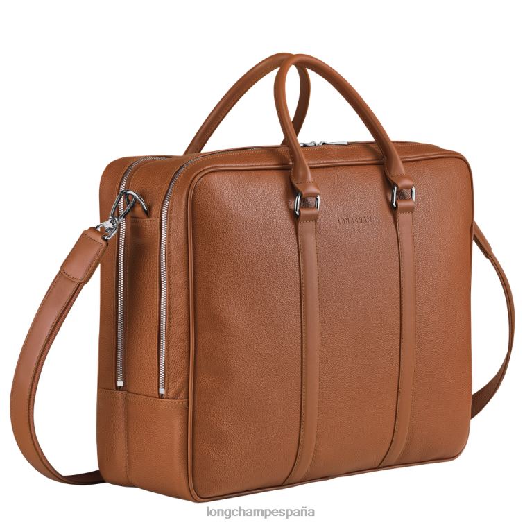 Longchamp maletín le foulonne caramelo hombres bolsas 064LB482