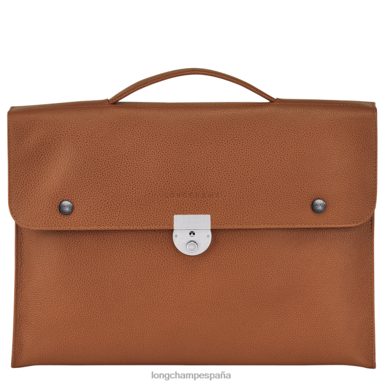 Longchamp maletín le foulonne caramelo hombres bolsas 064LB484