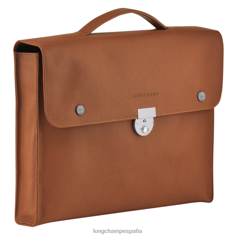 Longchamp maletín le foulonne caramelo hombres bolsas 064LB484