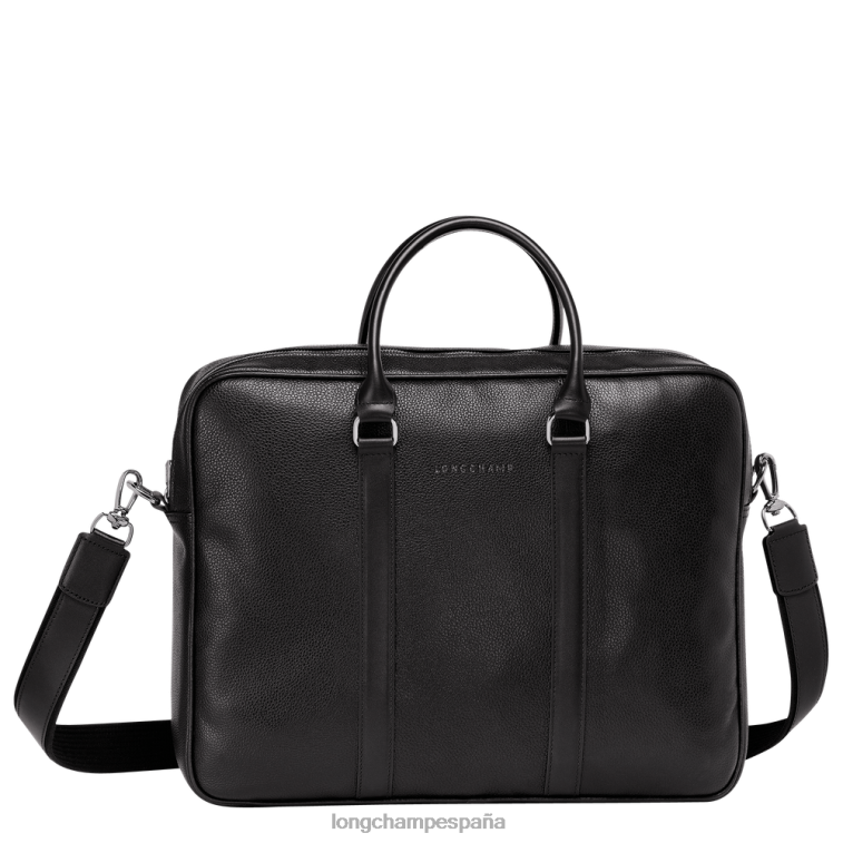 Longchamp maletín le foulonne negro hombres bolsas 064LB1100