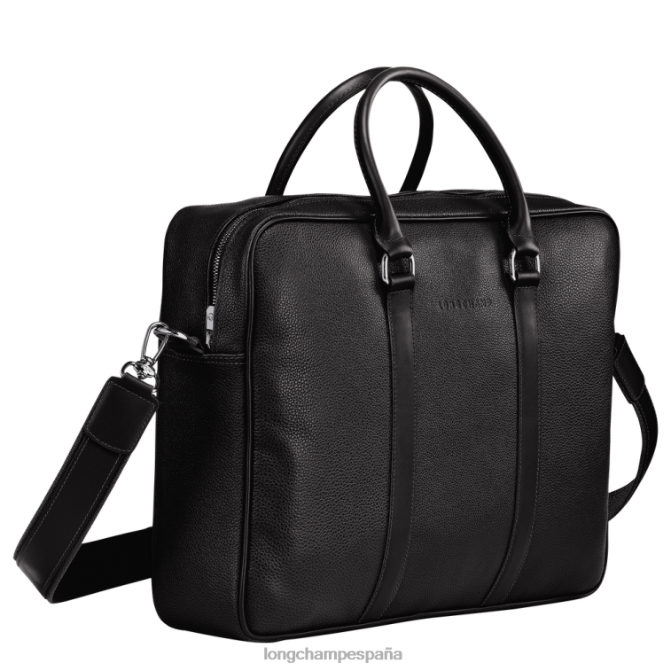 Longchamp maletín le foulonne negro hombres bolsas 064LB1100
