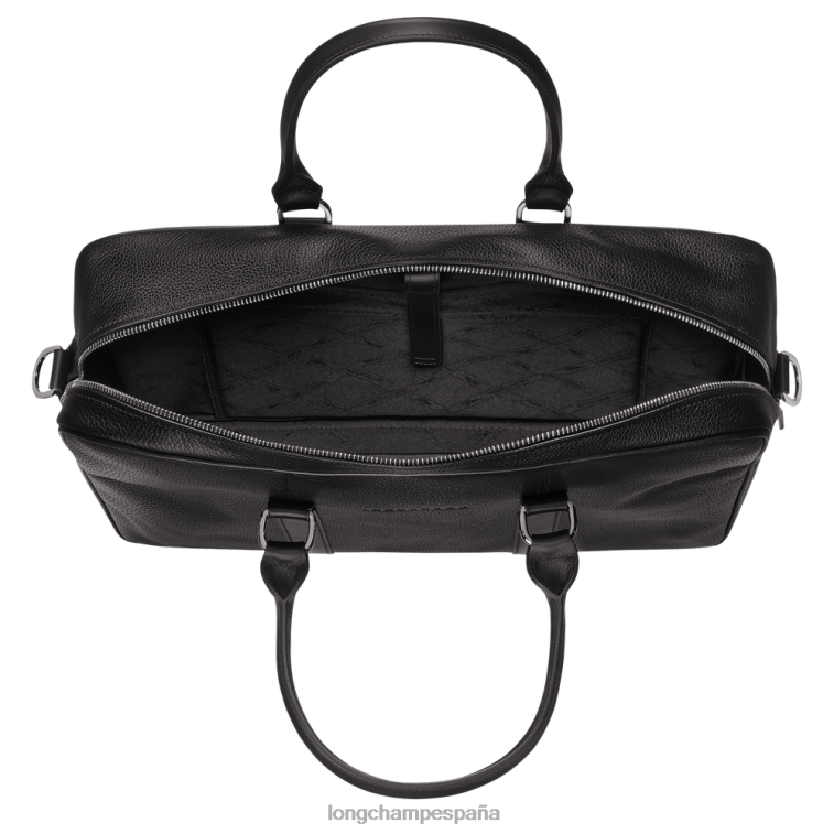 Longchamp maletín le foulonne negro hombres bolsas 064LB1100