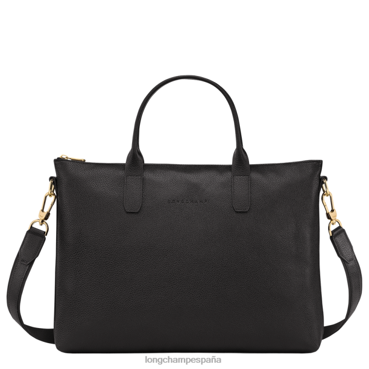 Longchamp maletín le foulonne negro hombres bolsas 064LB467
