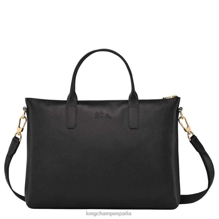 Longchamp maletín le foulonne negro hombres bolsas 064LB467