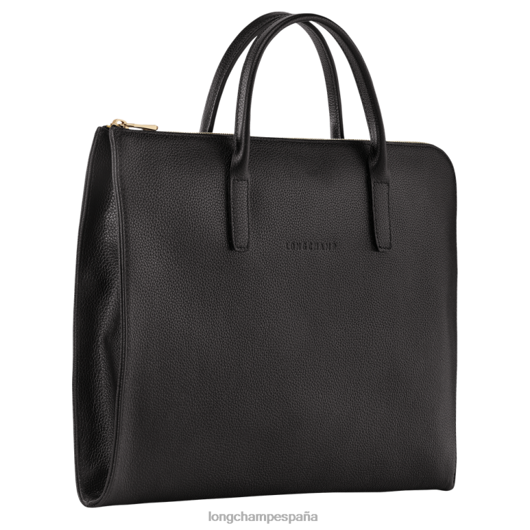 Longchamp maletín le foulonne negro hombres bolsas 064LB470