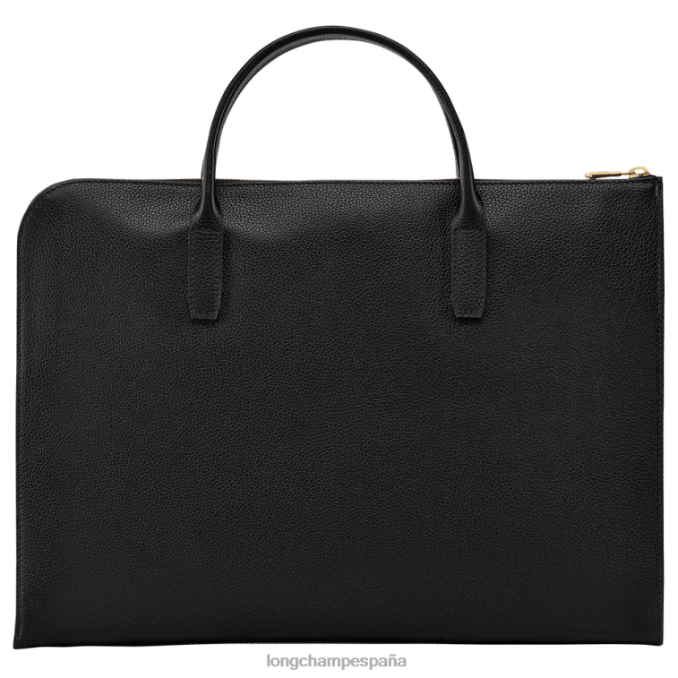 Longchamp maletín le foulonne negro hombres bolsas 064LB470