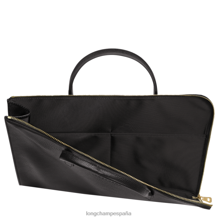 Longchamp maletín le foulonne negro hombres bolsas 064LB470