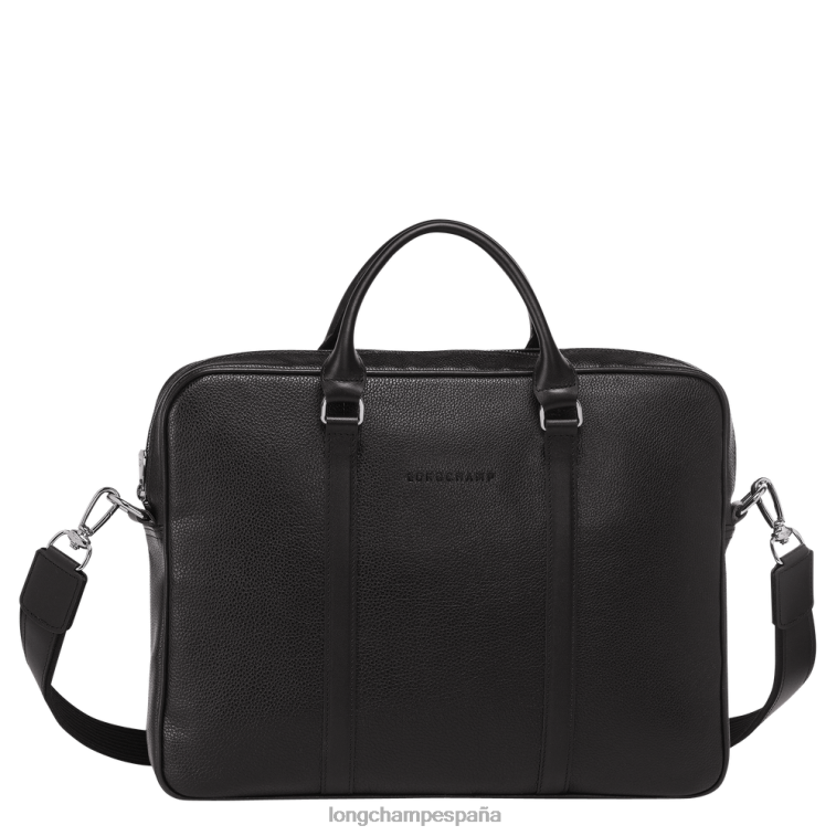 Longchamp maletín le foulonne negro hombres bolsas 064LB475