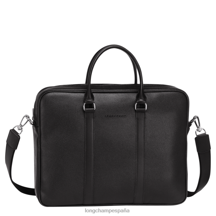 Longchamp maletín le foulonne negro hombres bolsas 064LB478