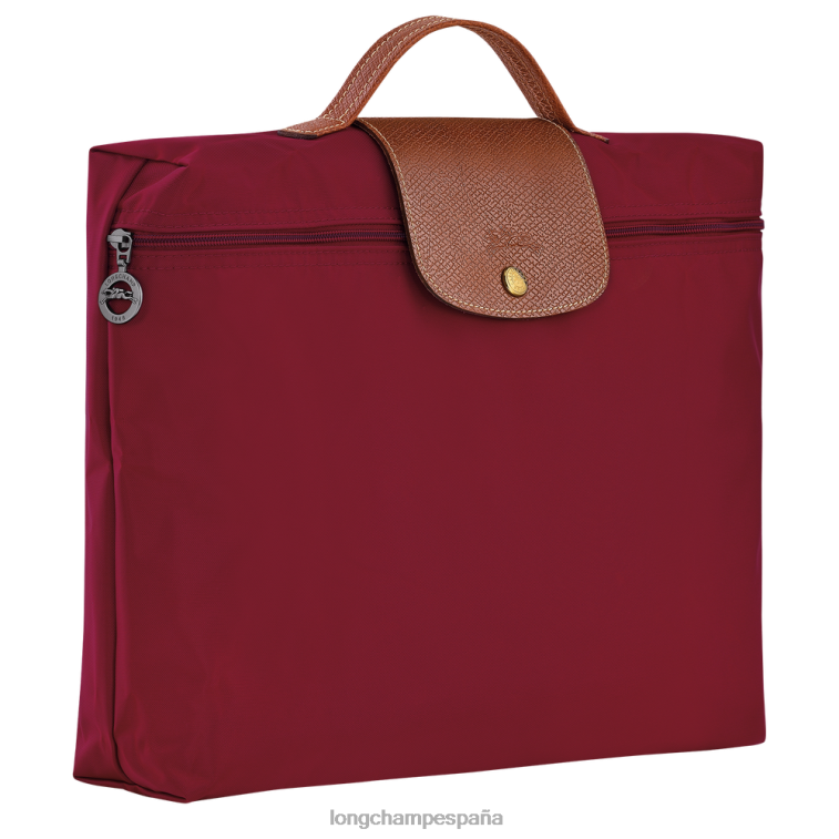 Longchamp maletín original le pliage rojo hombres bolsas 064LB487