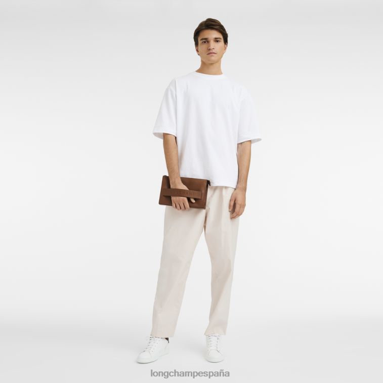 Longchamp bolsa 3d coñac hombres Artículos de cuero 064LB723