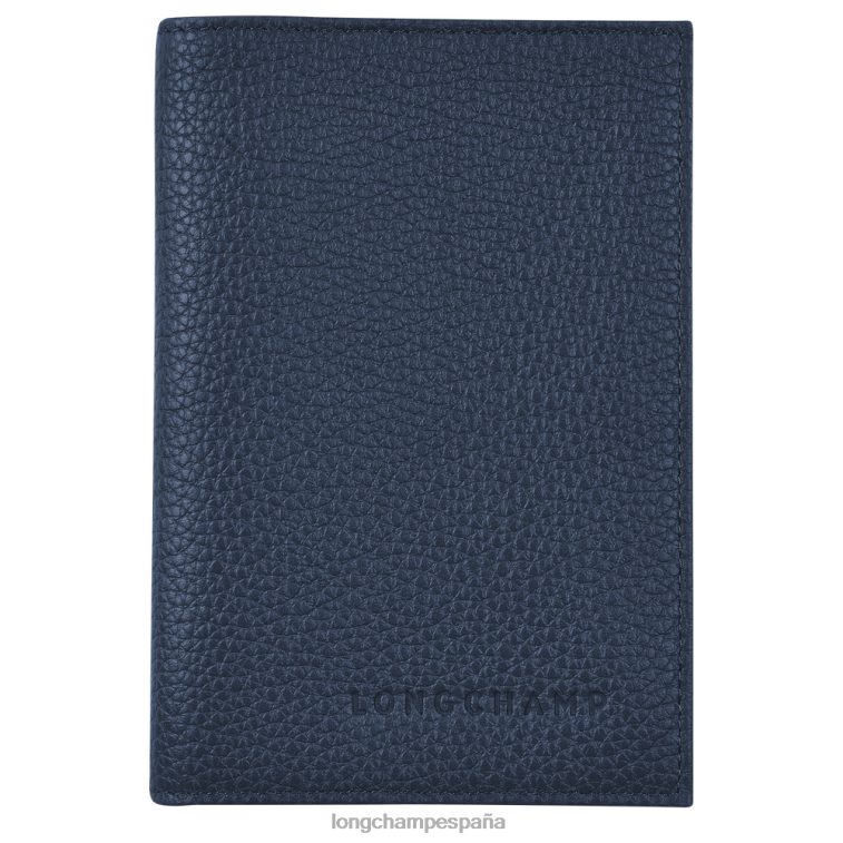 Longchamp cubierta del pasaporte le foulonne Armada hombres Artículos de cuero 064LB730