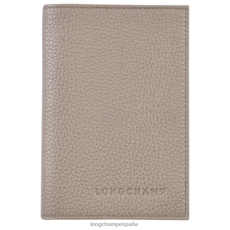 Longchamp cubierta del pasaporte le foulonne tórtola hombres Artículos de cuero 064LB728