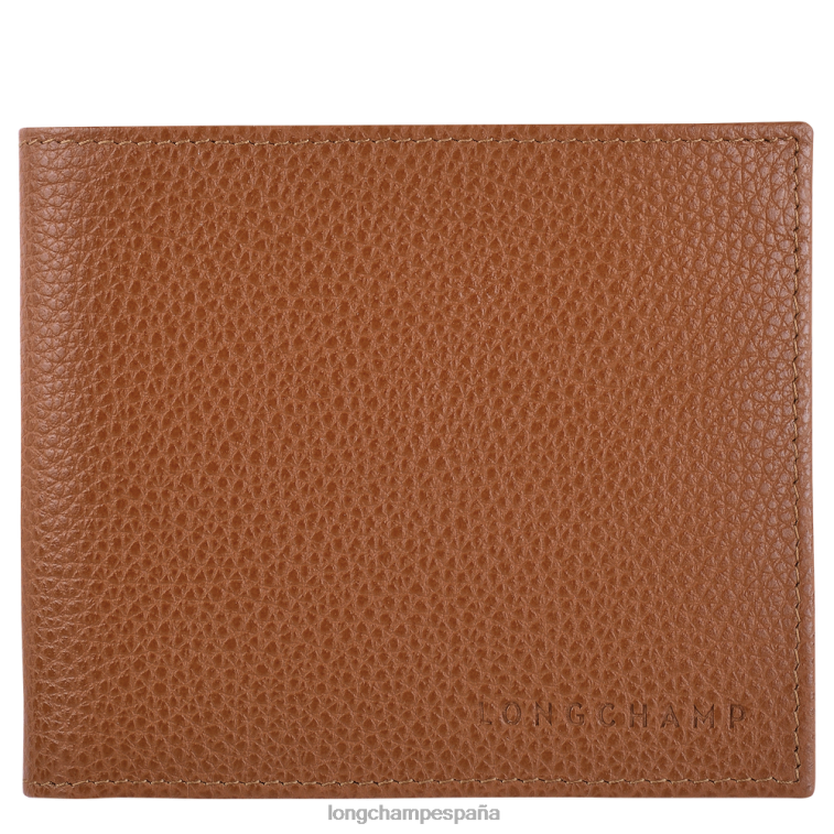 Longchamp cartera le foulonne caramelo hombres Artículos de cuero 064LB629