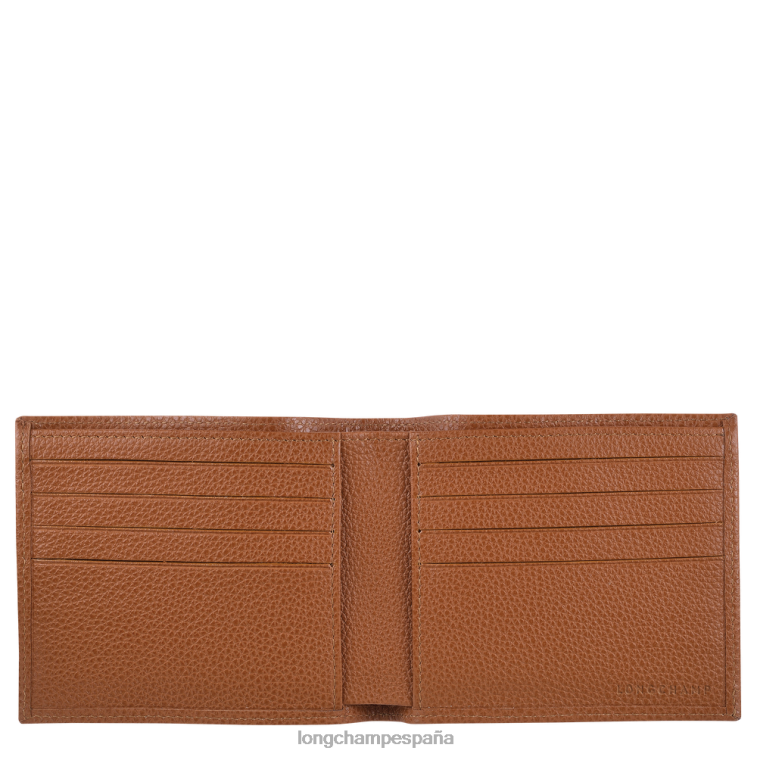 Longchamp cartera le foulonne caramelo hombres Artículos de cuero 064LB629