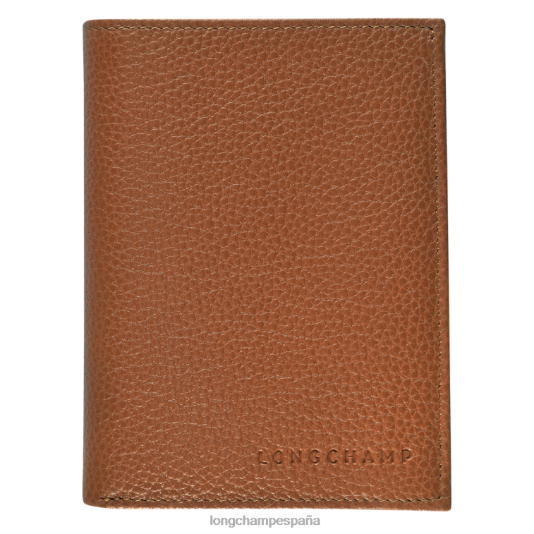 Longchamp cartera le foulonne caramelo hombres Artículos de cuero 064LB632