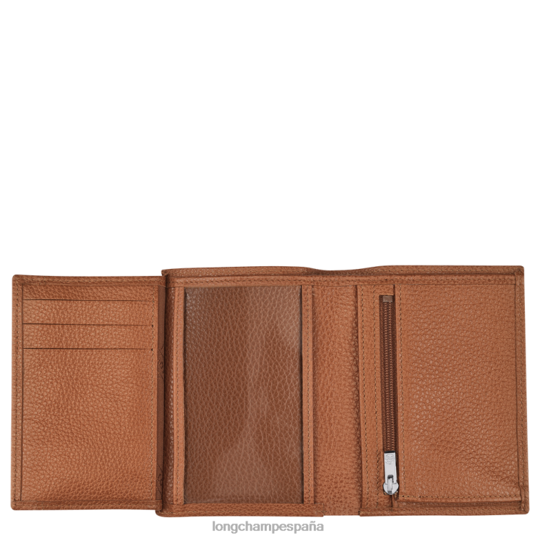 Longchamp cartera le foulonne caramelo hombres Artículos de cuero 064LB632