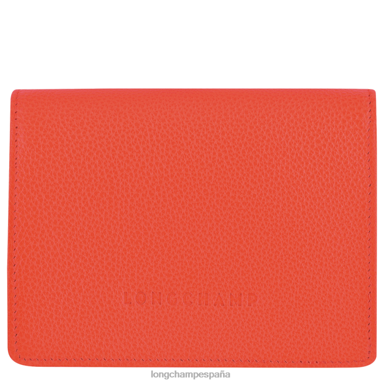 Longchamp cartera le foulonne naranja hombres Artículos de cuero 064LB596
