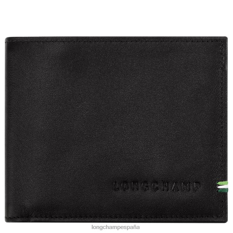 Longchamp cartera sur sena negro hombres Artículos de cuero 064LB1127