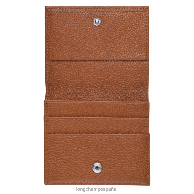 Longchamp monedero le foulonne caramelo hombres Artículos de cuero 064LB543