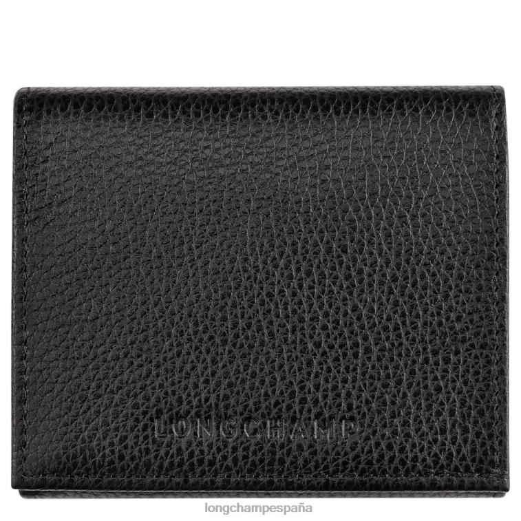 Longchamp monedero le foulonne negro hombres Artículos de cuero 064LB542