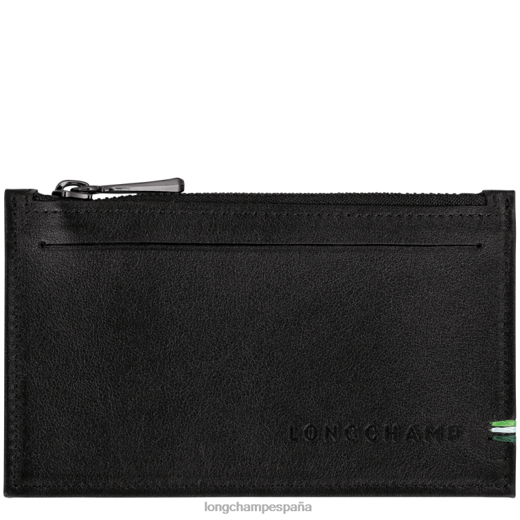 Longchamp monedero sur sena negro hombres Artículos de cuero 064LB1133
