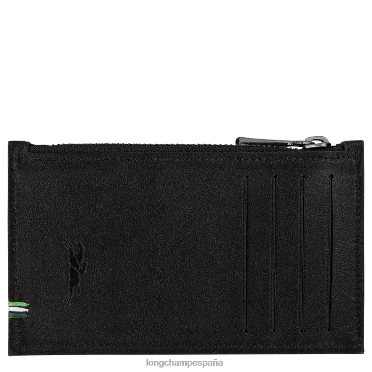 Longchamp monedero sur sena negro hombres Artículos de cuero 064LB1133