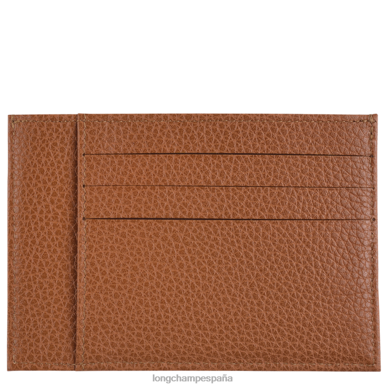 Longchamp tarjetero le foulonne caramelo hombres Artículos de cuero 064LB652
