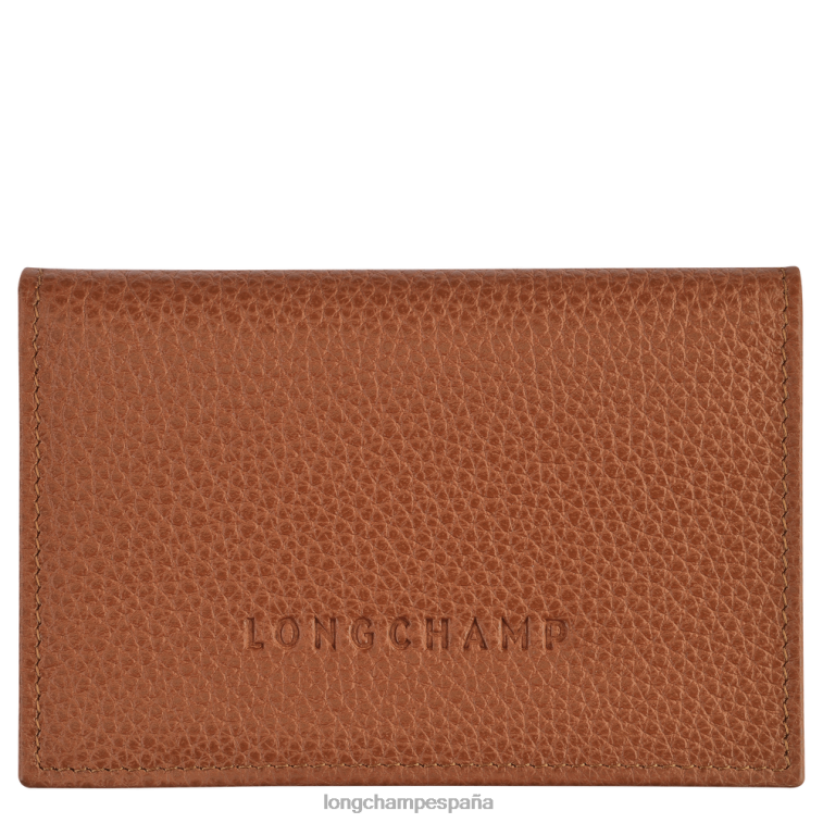 Longchamp tarjetero le foulonne caramelo hombres Artículos de cuero 064LB654