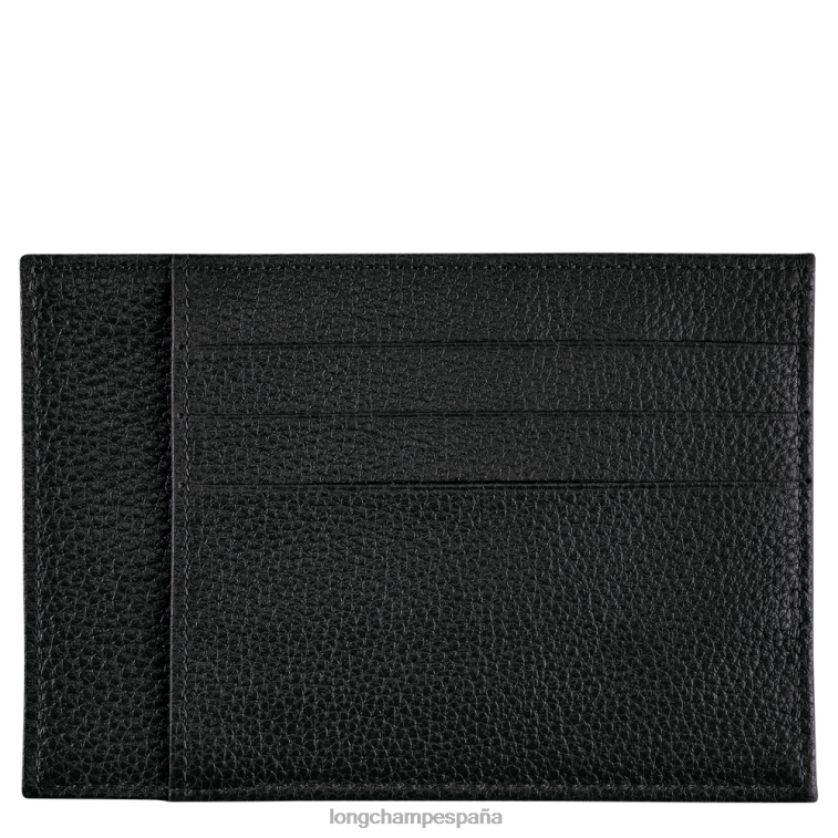 Longchamp tarjetero le foulonne negro hombres Artículos de cuero 064LB650