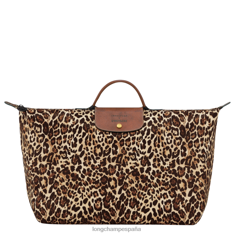 Longchamp X D'heygere bolsa de viaje/mochila estampado de pantera hombres bolsas 064LB831