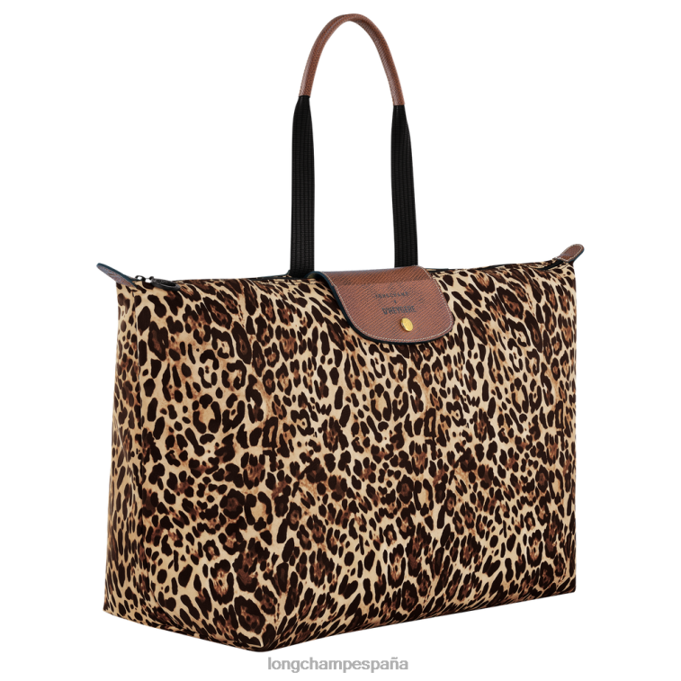 Longchamp X D'heygere bolsa de viaje/mochila estampado de pantera hombres bolsas 064LB831