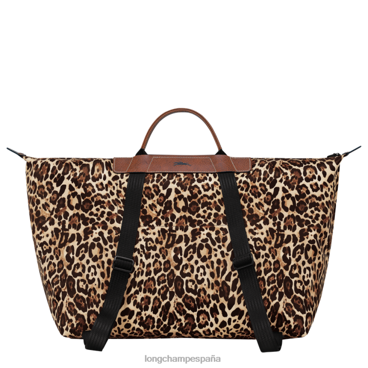 Longchamp X D'heygere bolsa de viaje/mochila estampado de pantera hombres bolsas 064LB831