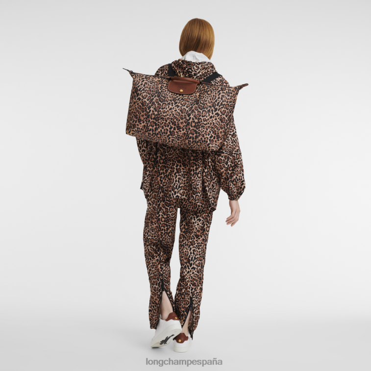 Longchamp X D'heygere bolsa de viaje/mochila estampado de pantera hombres bolsas 064LB831