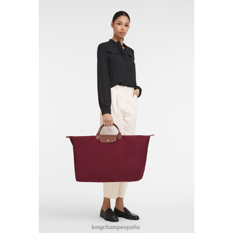 Longchamp bolsa de viaje original le pliage rojo hombres bolsas 064LB814