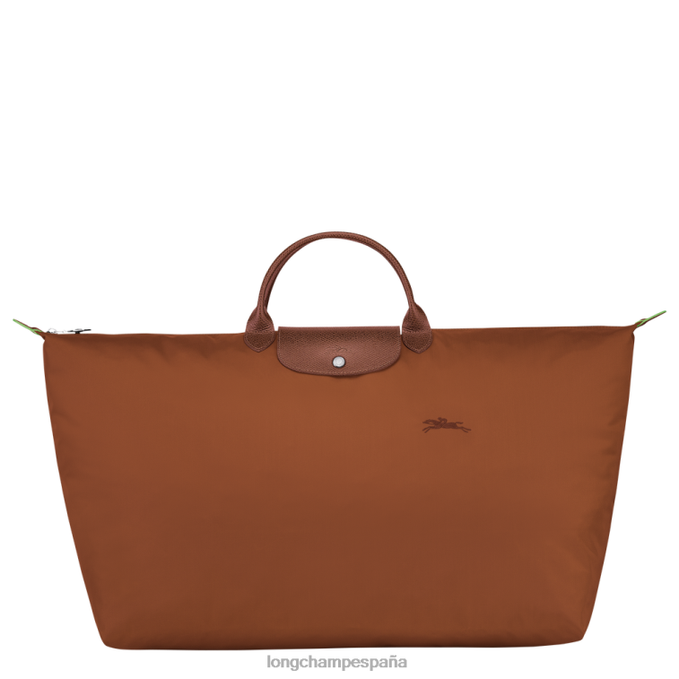 Longchamp bolsa de viaje verde le pliage coñac hombres bolsas 064LB795